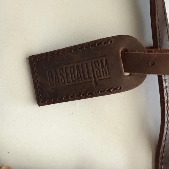 Baseballism EUC Vintage Glove Leather Large Tote in Dark Chocolate - Picture 5 of 9
